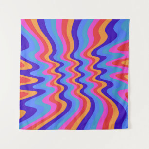 1960s Hippie Trippy Retro Wallpaper Wandkleed