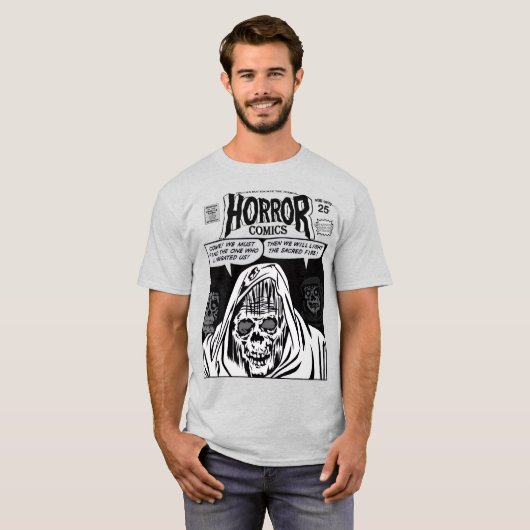 1960's Horror Comics Advert. T-Shirt (Voorkant volledig)