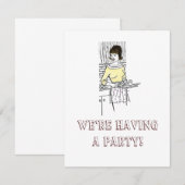 1960s Huisvrouw - Uitnodiging, we zijn H... Kaart (Voorkant / Achterkant)