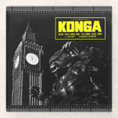 1960's KONGA Filmstrip Coaster Glazen Onderzetter (Voorkant)