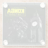 1960's KONGA Filmstrip Coaster Glazen Onderzetter (Achterkant)