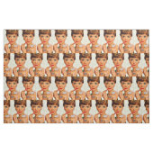 1960s lipstick lady print stof (Fat Quarter)