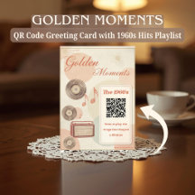 1960s Memory Care Bezoekkaarten met Muziek QR Code