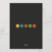 1960s Music Birthday Party for 80th Celebration Kaart (Achterkant)