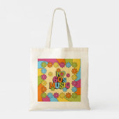1960s Music Inspired Design for Music Lovers Tote Bag (Achterkant)