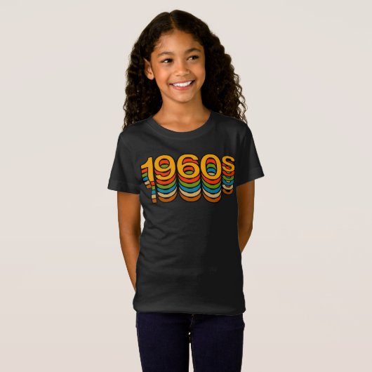 1960s Retro Esthetische Moderne Favoriete Decenniu T-shirt (Voorkant volledig)