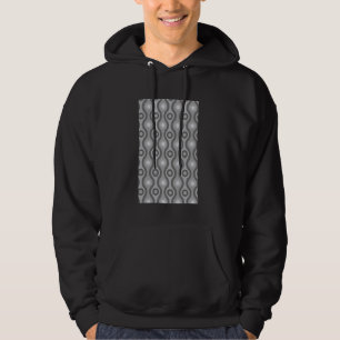 1960's RETRO GOLF EN CIRKEL PATROON GRIJS EN LICHT Hoodie