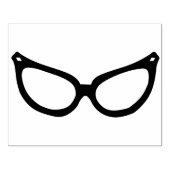 1960s Retro Kat Glazen Rubber Art Stamp Rubberstempel (Afrduk)