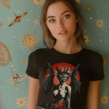 1960s Rood Sci-Fi Sexy Vrouw Ruimte Cat