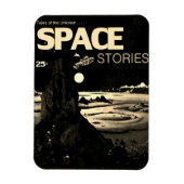 1960's SPACE Stories Flexibele magneet (Verticaal)