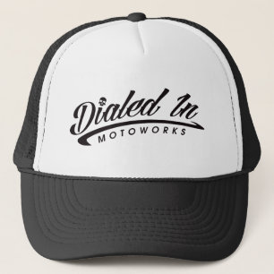 1960s stijl motorfiets ontwerp trucker pet