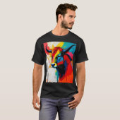 1960's Style Abstract Bull T-shirt (Voorkant volledig)