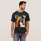 1960's Style Groovy Abstract Horse T-shirt (Voorkant volledig)