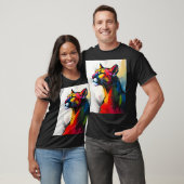 1960's Style Groovy Abstracte Cougar T-shirt (Unisex)