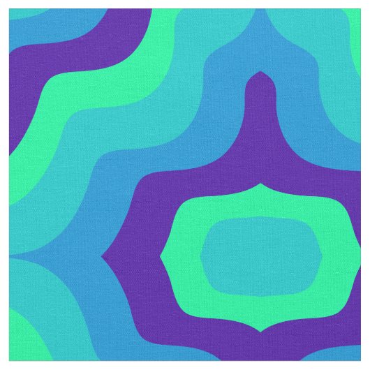 1960s Style Pattern Fabric uit de jaren '70 Stof (Close Up)