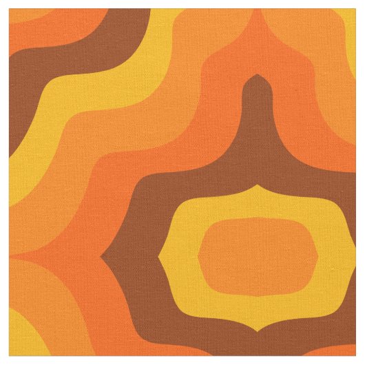 1960s Style Pattern Fabric uit de jaren '70 Stof (Close Up)