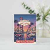 1960s Vintage Las Vegas Travel  Briefkaart (Staand voorkant)