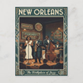 1960s Vintage New Orleans Briefkaart (Voorkant)