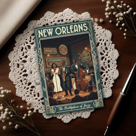 1960s Vintage New Orleans Briefkaart