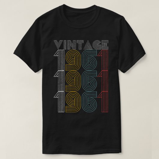  1961 58 jaar oud 58e verjaardag cadeautjes t-shirt (Design voorkant)