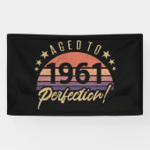 1961 60e verjaardag perfect spandoek (Horizontaal)