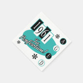 1961 60e verjaardag van de Mid Century Modern Servet (Hoek)