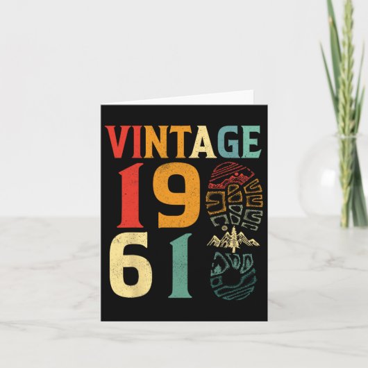 1961 61 jaar oude vogeldag kampering L. Kaart (Voorkant)
