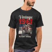  1961 61St Birthday Trucker 61 Years Old Tr T-shirt (Voorkant)