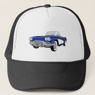 1961 Corvette C1: Blauwe afwerking: Trucker Pet