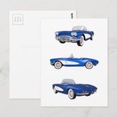1961 Corvette C1: Briefkaart (Voorkant / Achterkant)