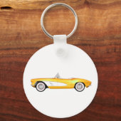 1961 Corvette C1: Gele finish: Sleutelhanger (Voorkant)