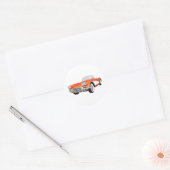 1961 Corvette C1: Oranje finish: Ronde Sticker (Envelop)