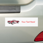 1961 Corvette C1: Snoep Apple Finish: Bumpersticker (Op auto)