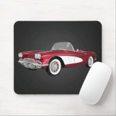 1961 Corvette C1: Snoep Apple Finish: Mousepad Muismat (Met muis)