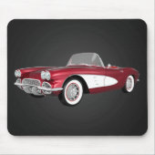1961 Corvette C1: Snoep Apple Finish: Mousepad Muismat (Voorkant)