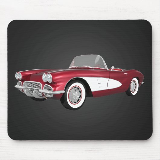 1961 Corvette C1: Snoep Apple Finish: Mousepad Muismat (Voorkant)