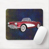 1961 Corvette C1: Snoep Apple Finish: Mousepad Muismat (Met muis)