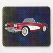 1961 Corvette C1: Snoep Apple Finish: Mousepad Muismat (Voorkant)