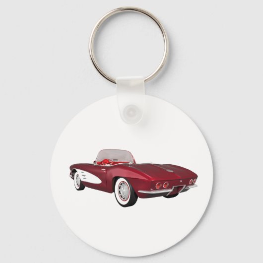 1961 Corvette C1: Snoep Apple Finish: Sleutelhanger (Voorkant)