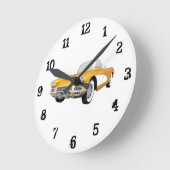 1961 Corvette: wandklok (Hoek)