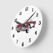 1961 Corvette: wandklok (Hoek)