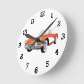 1961 Corvette: wandklok (Hoek)