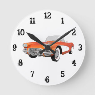 1961 Corvette:Wandsluiting Ronde Klok