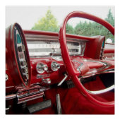 1961 Dodge Lancer Dashboard Perfect Poster (Voorkant)