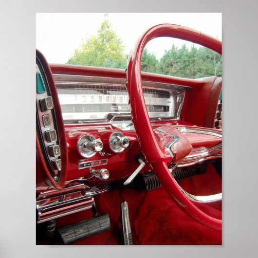 1961 Dodge Lancer Dashboard Poster (Voorkant)