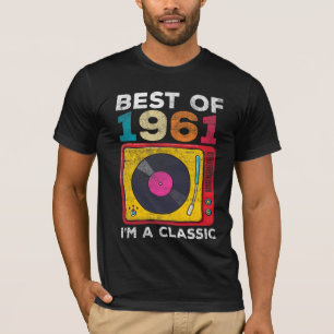 1961 Geboren op de 60ste verjaardag van de Vinyls  T-shirt