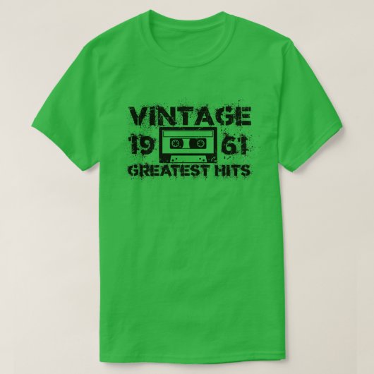 1961 Grootste Hits  Zwart T-shirt (Design voorkant)