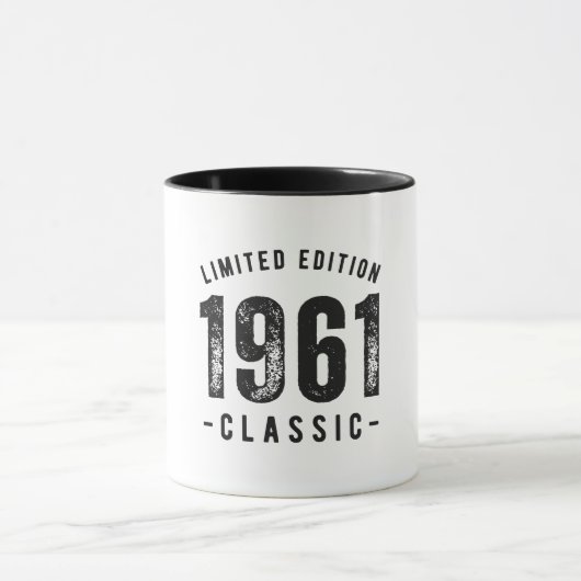 1961 Klassiek Geboortejaar Mok (Midden)