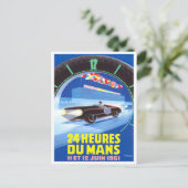 1961 Le Mans 24 uur  racing Briefkaart (Staand voorkant)