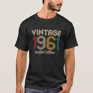  1961 Limited Edition 61st Birthday 61 T-shirt